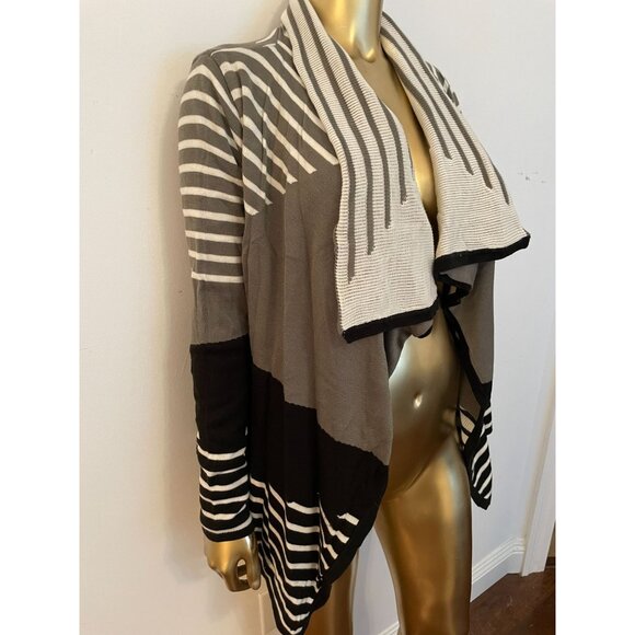Anthropologie Staring at the Stars Striped Open Front Cardigan Sweater XS Aztex - Picture 7 of 8